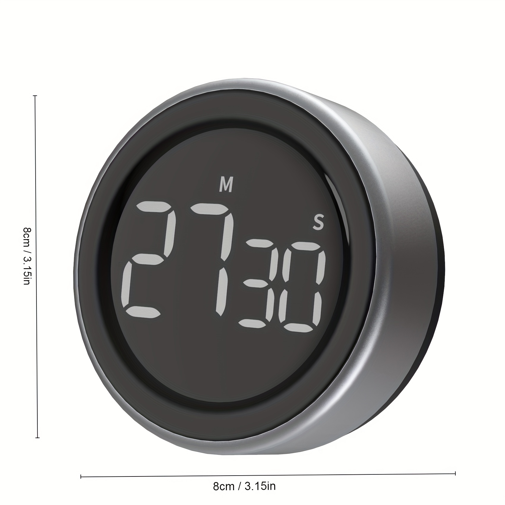 Digital Kitchen Magnetic Timer, Large Led Display Rotation