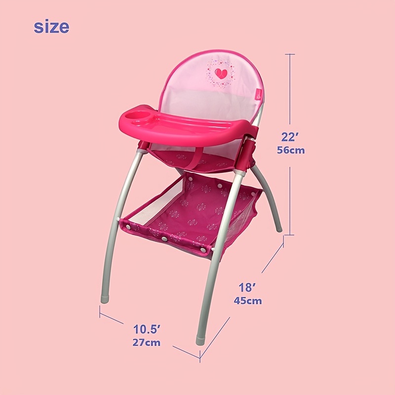 Plastic doll high online chair