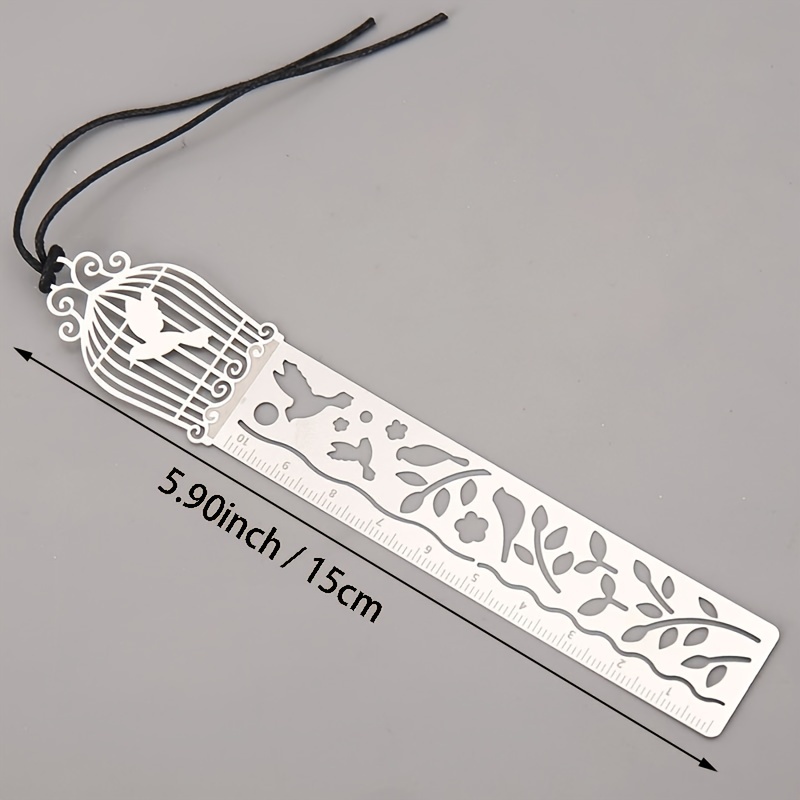 Metal Stencil Ruler Bookmark