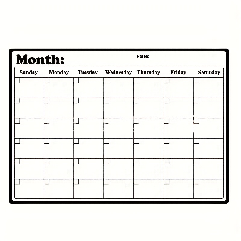 Dry Erase Fridge Magnetic Calendar White Board Magnetic - Temu