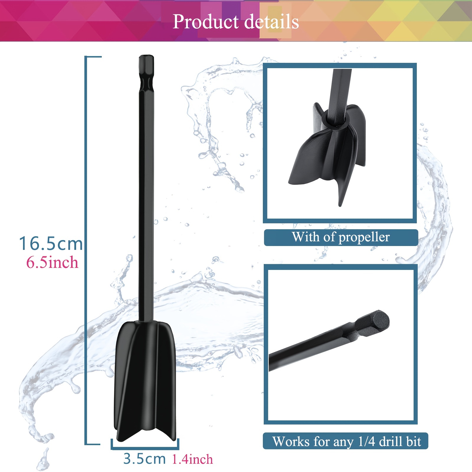 Epoxy Resin Mixing Paddle for Drill