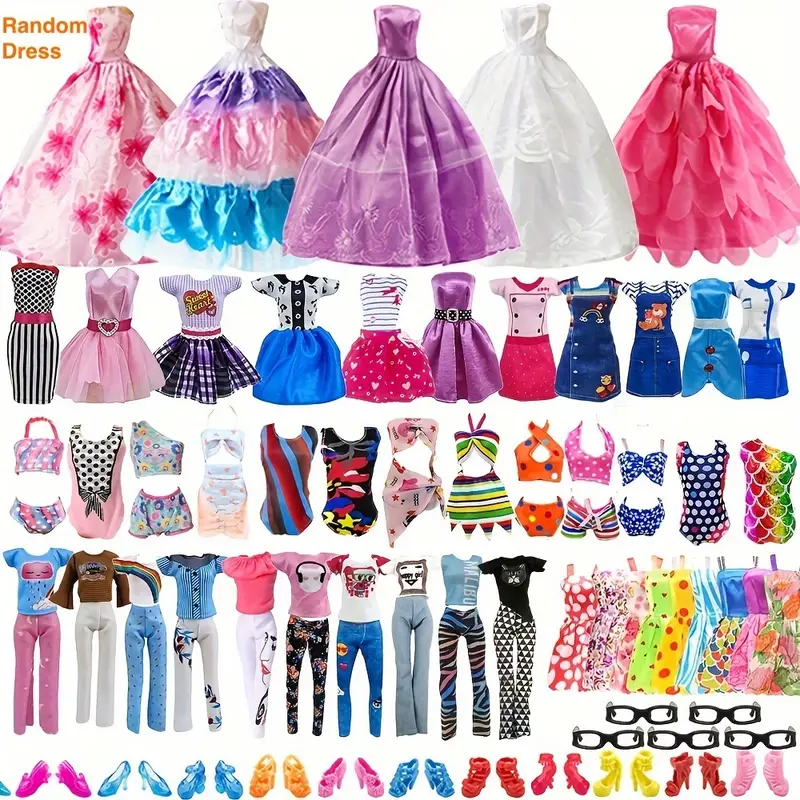 Lot changing Dress Doll Clothes Set doll Accessories Set - Temu
