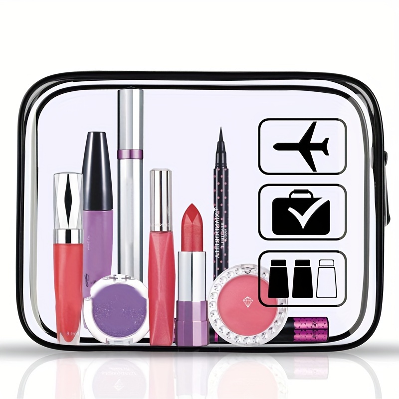 Lermende Travel Cosmetic Bag, Small Portable Makeup Brushes