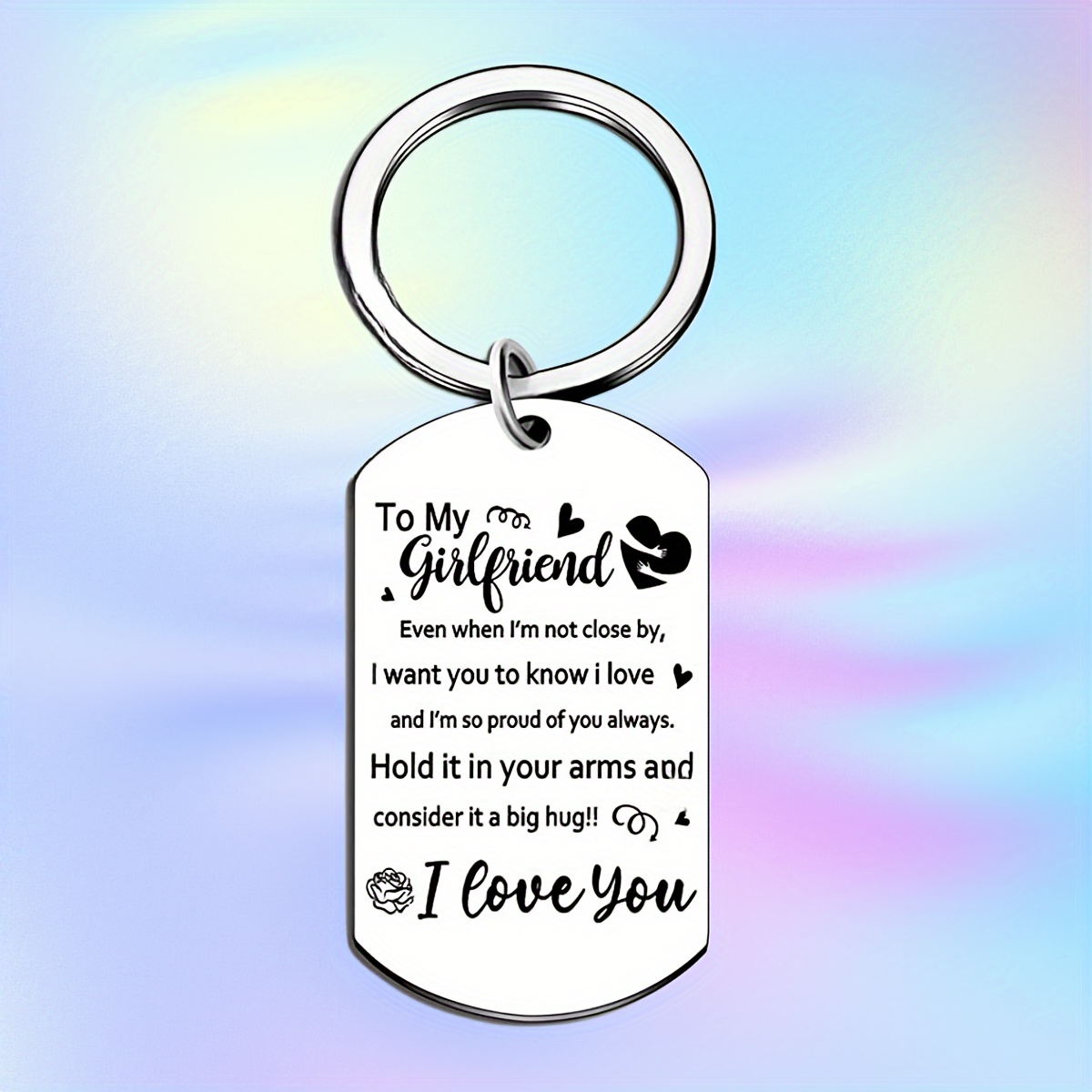 To my best sale girlfriend keychain