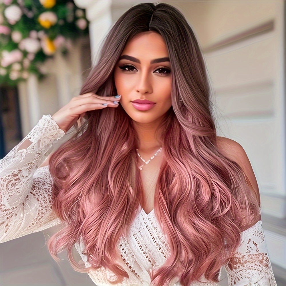 Long Body Wave Synthetic Wig Fashionable For Daily Use Party