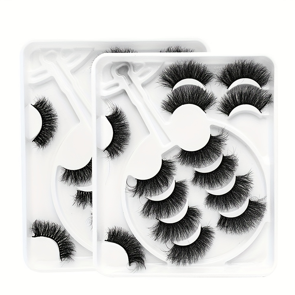 7 Pairs 8D Fluffy Faux Mink False Eyelashes