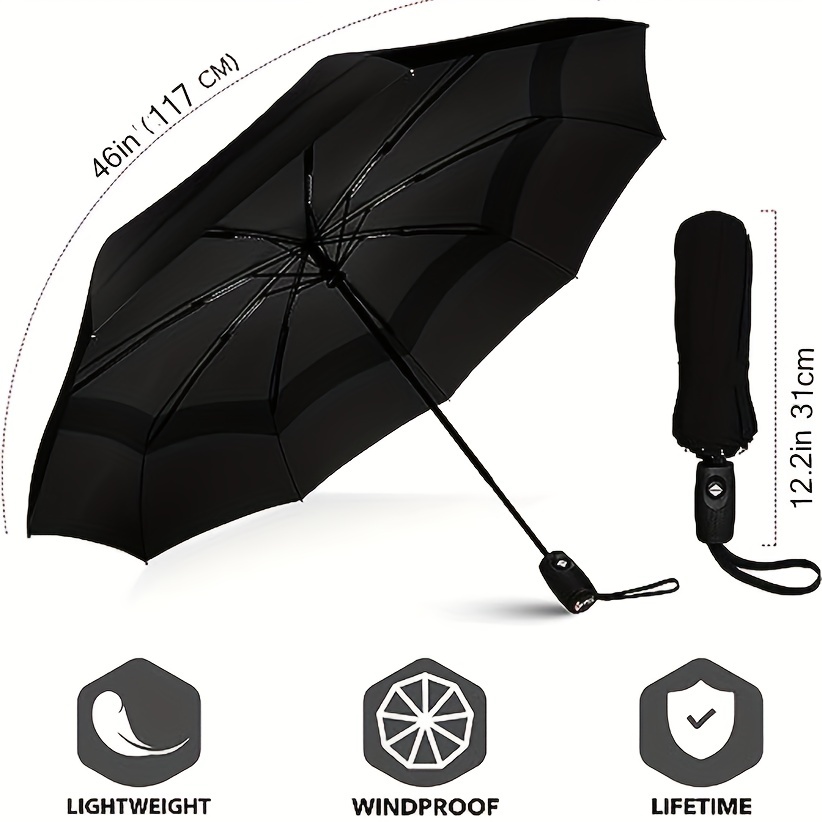 Tragbarer Reise-Regenschirm - Regenschirme Für Regen Winddicht, Starker  Kompakter Regenschirm Für Wind Und Regen, Perfekter Auto-Regenschirm