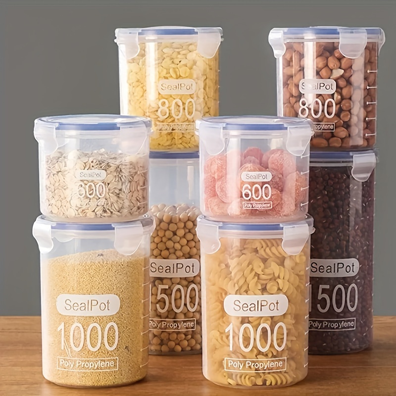 Acquista Passion Home Set di contenitori per alimenti rettangolari con  etichetta Moly da 15 pezzi (800ML+1150ML+1500ML) - Ciotola per spezie in  barattolo