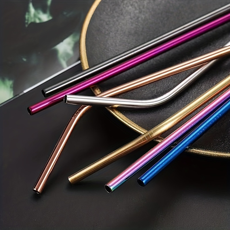 1pc 304 Stainless Steel Straws, Anti Lip Wrinkle Straws, Anti Wrinkle  Straws, Anti Lip Wrinkle Straw, Drinking Straws, 2.76*9.75 Inches/7*23.5cm