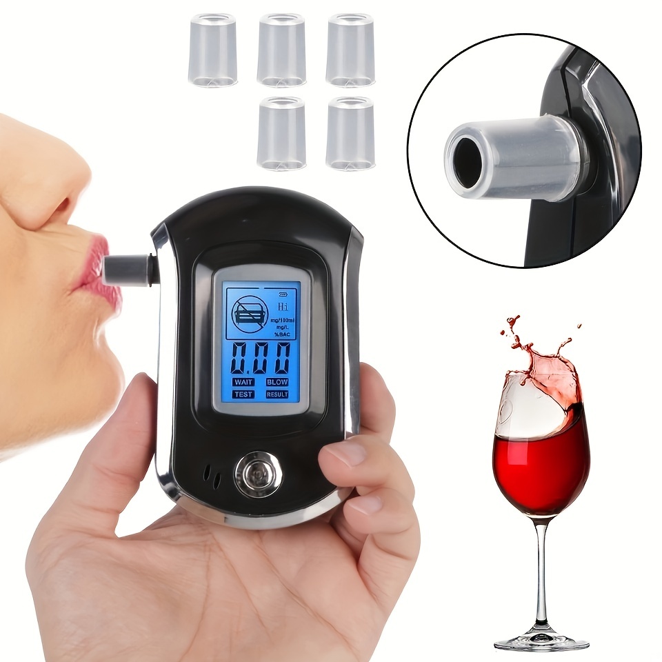 Testeur d'alcool à pile à combustible Testeur d'alcool précis et rapide  avec application Professionnel Digital Breathalyzer AT800