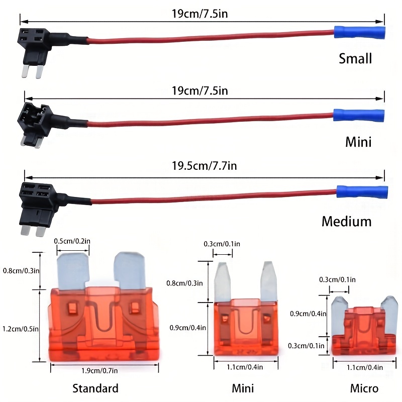 Dilwe Adaptateur de fusible 10 pièces Auto voiture ajouter Circuit fusible  adaptateur de robinet 15A Micro Mini lame porte-fusible - Cdiscount  Bricolage