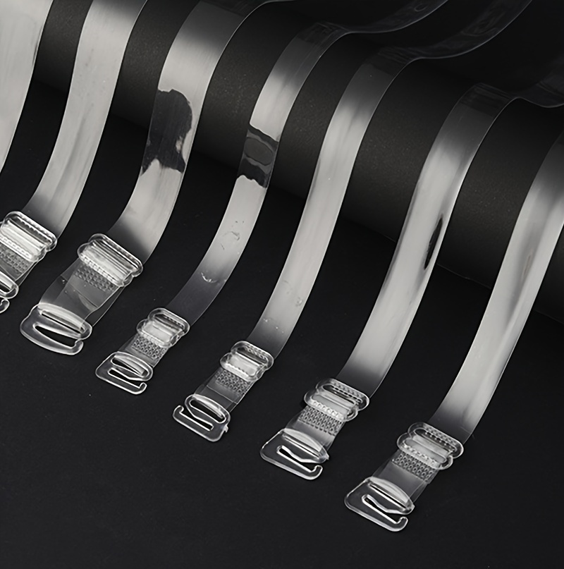 2pcs Transparent Shoulder Straps, Invisible Adjustable Underwear Straps, Women's Lingerie & Underwear Accessories