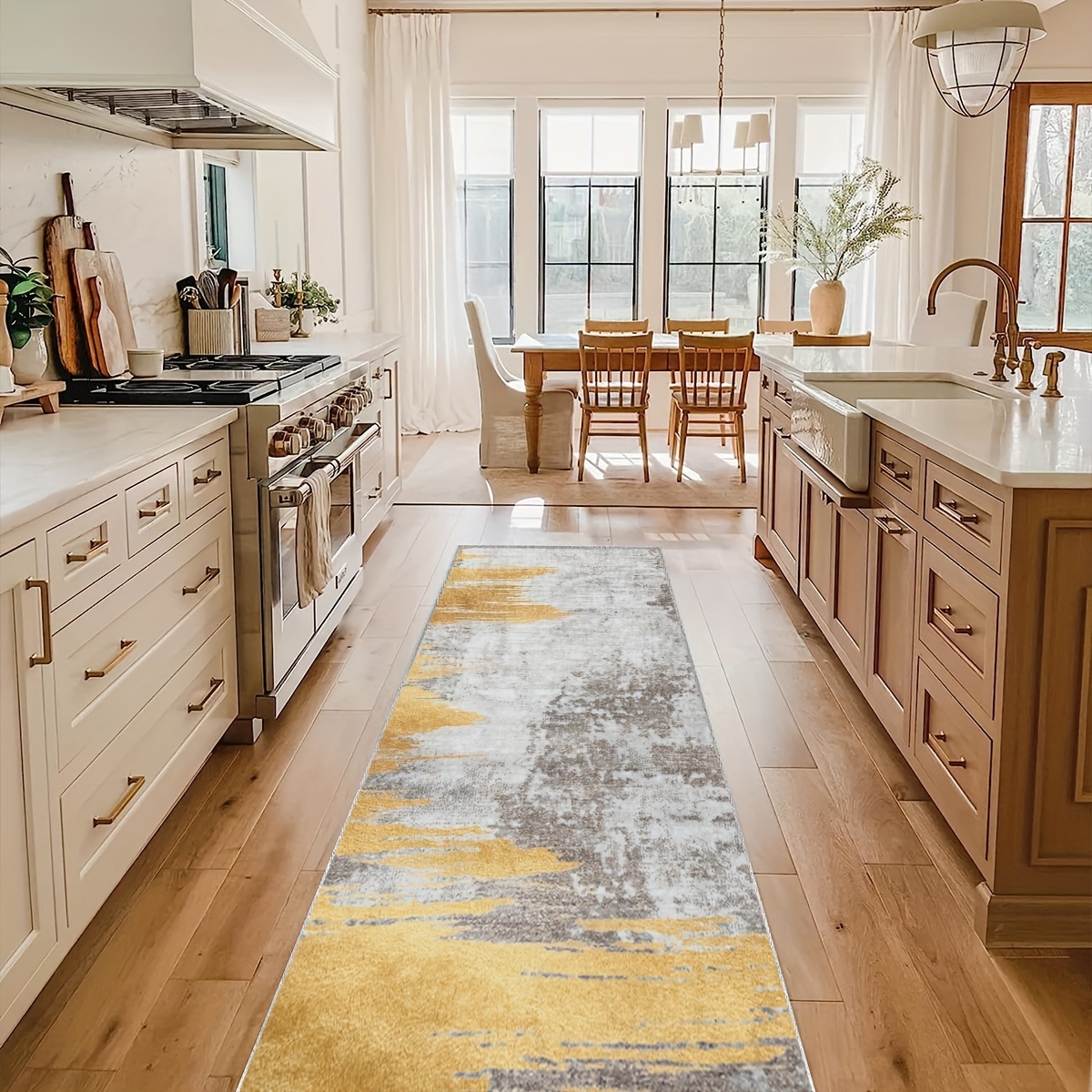 Soft Non Slip Kitchen Rug 2'x10' Runner for Hardwood Floors