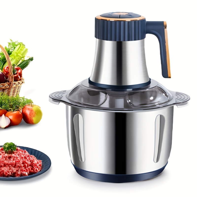 1.32gal 5 Gears, 6 Blades, 6 Seconds Fast Meat Grinder, Household Function Chopped Vegetables Meat Grinder, Garlic Mud, Food Supplement, Juice And Noodle Maker, Electric Cooking Machine For 5, Can Contact Food Material details 0