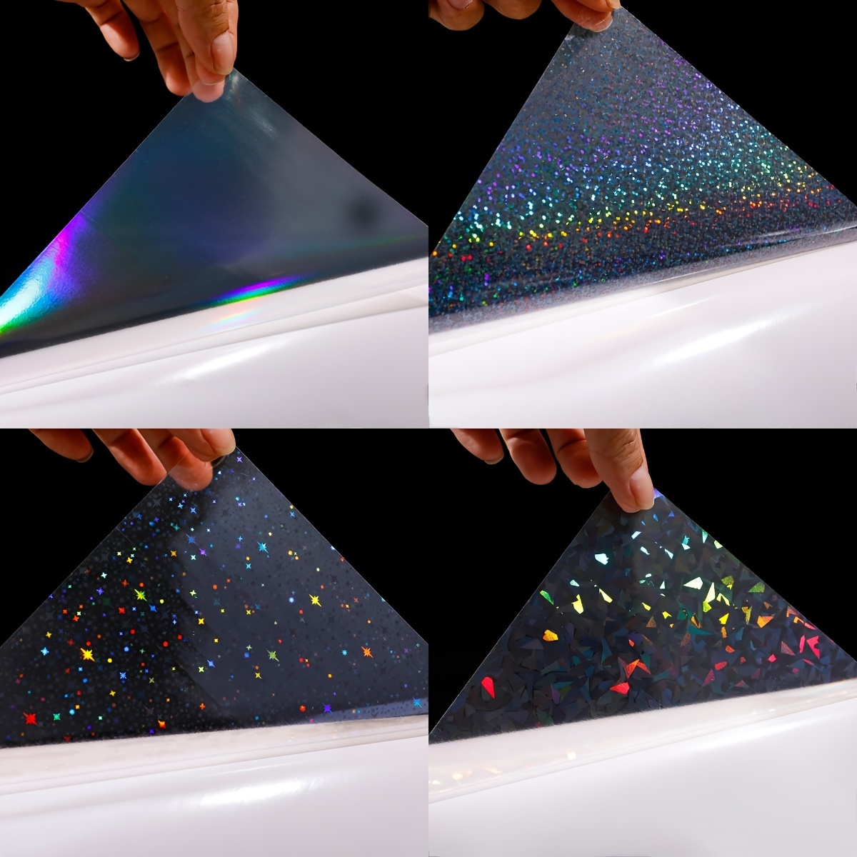 Decor Store 20pcs Holographic Stickers Self Adhesive Waterproof