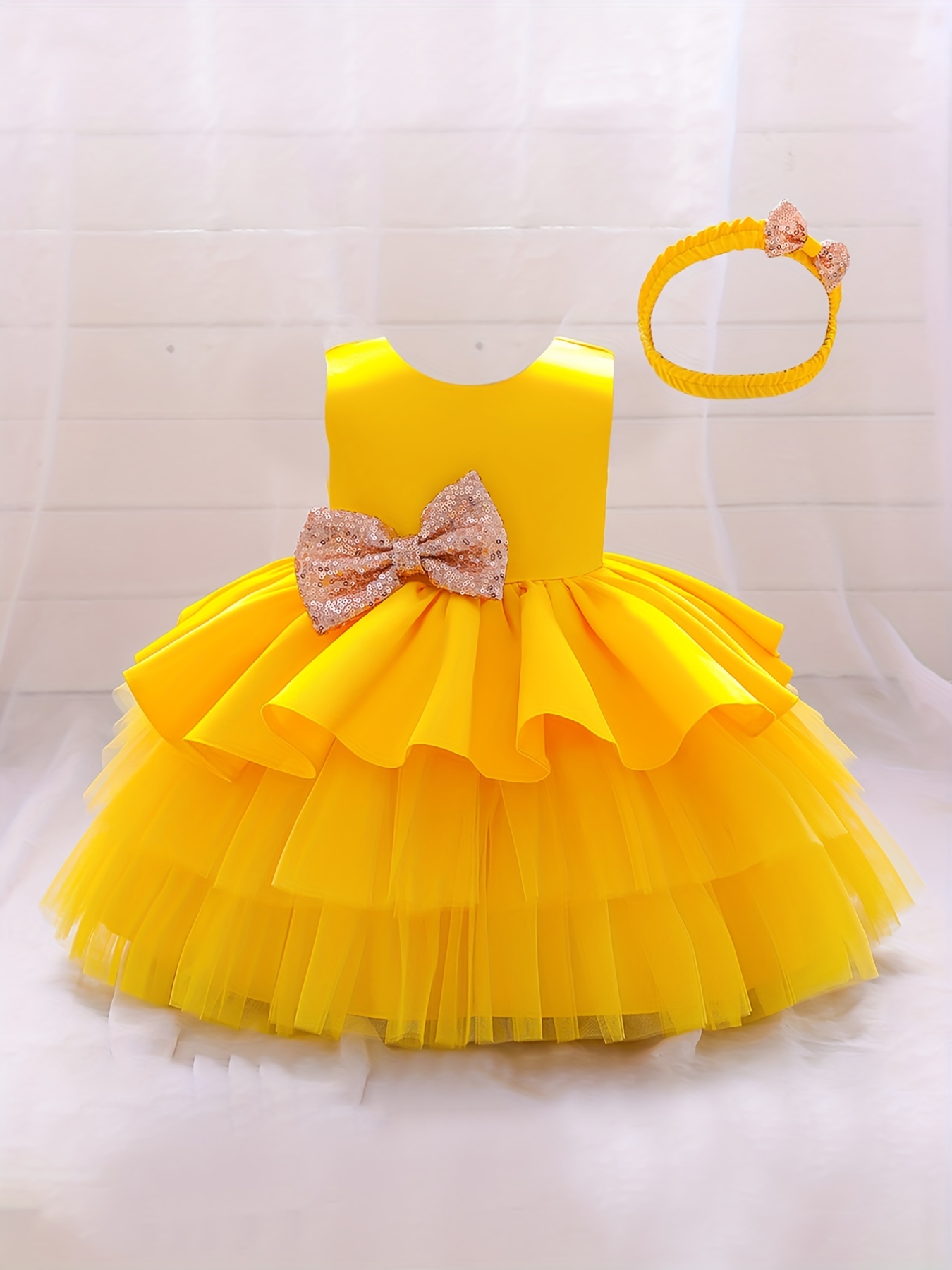 Big puffy hotsell yellow dress