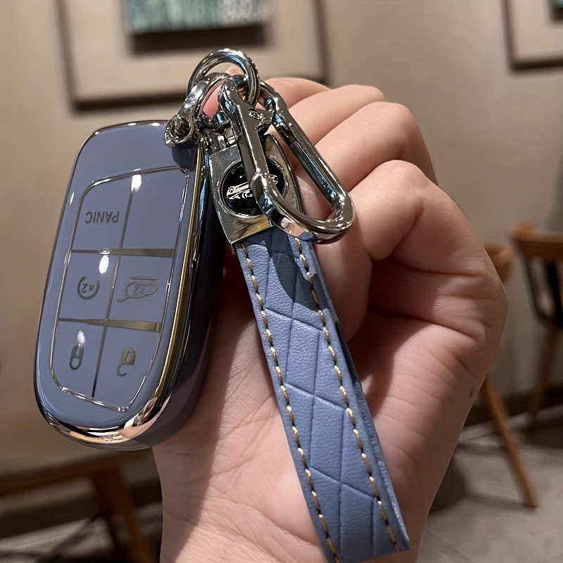 Schlüsselanhänger Abdeckung Mit PU Leder Schlüsselanhänger - Temu