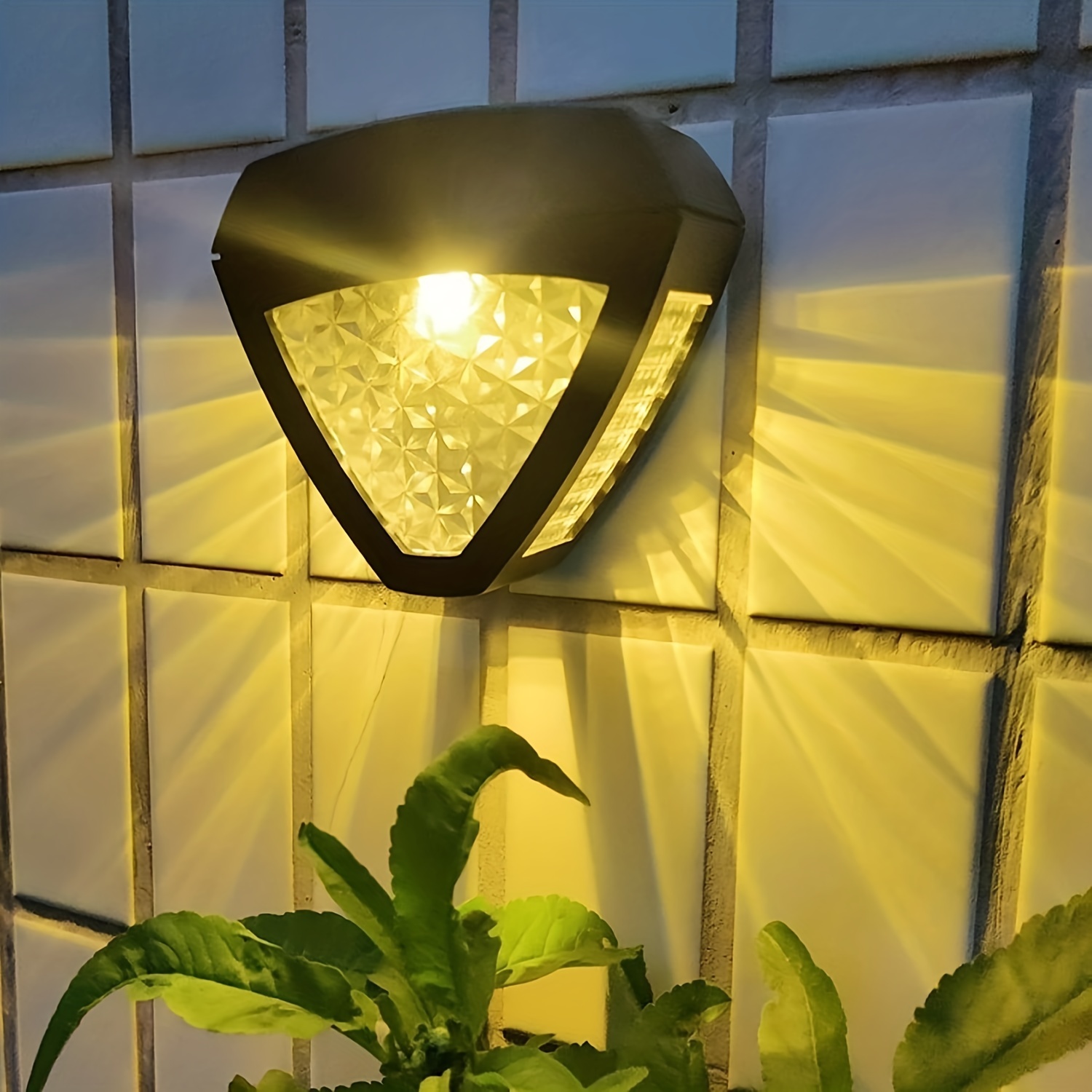 Luz Solar Cubierta Iluminación Exterior Decoración Patio - Temu