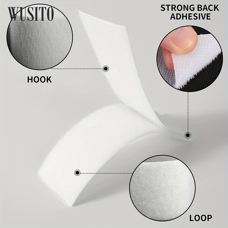 Wusito Hook Loop Strips With Adhesive Heavy Duty Premium - Temu