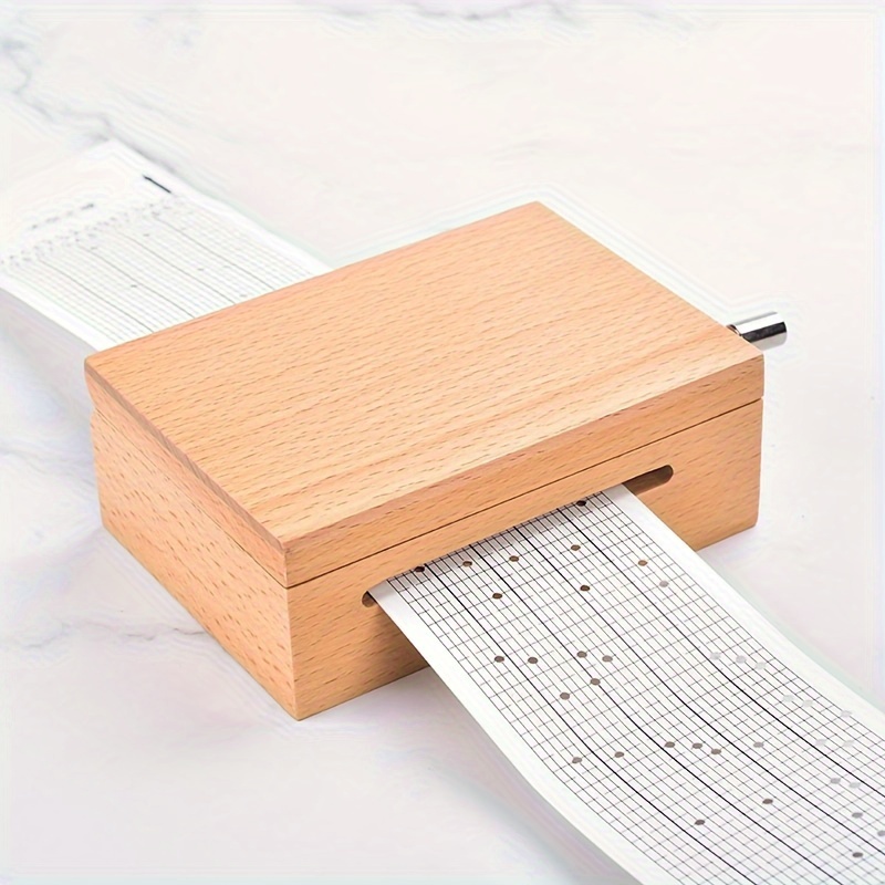 Hand cranked Paper Tape Music Box Create 15 tone Hand - Temu