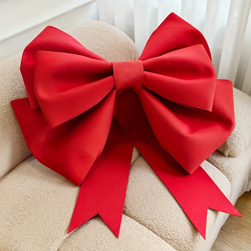 Christmas Bows Multi-size Red Bows For Crafts Christmas Tree Ornaments  Wedding New Year's Bowknot Festive