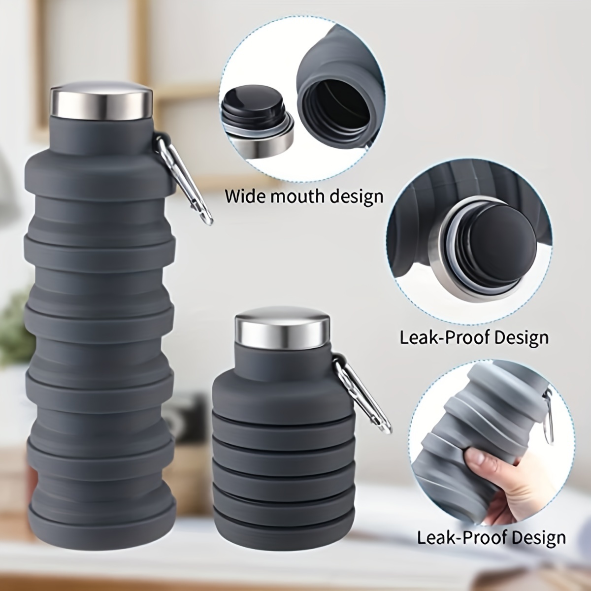 Durable Silicone Gaskets For Wide Mouth Water Bottles Leak - Temu