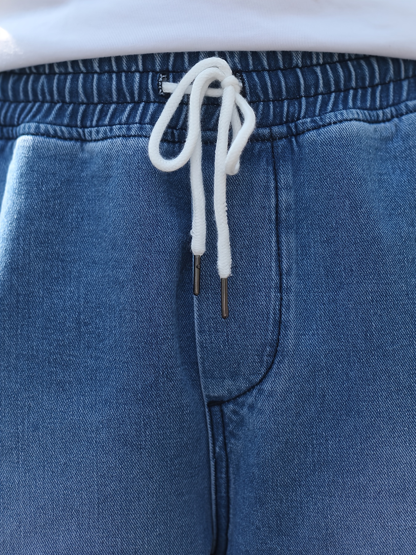 Pantalones jean/Vaqueros jogger de algodón holgados para hombre