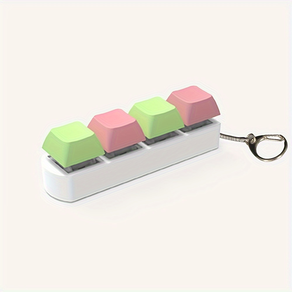 Keyboard 4/5 Keys Fidget Toy Keychain Toys Stress Relief - Temu