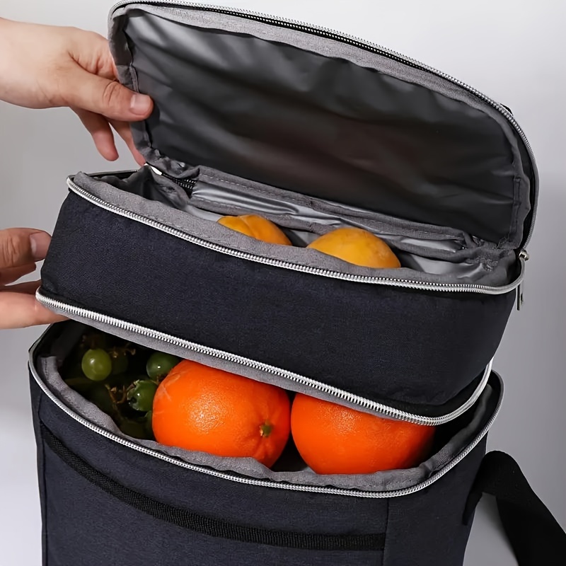 Portable Insulated Bento Bag, Large Capacity for Outdoor Picnic