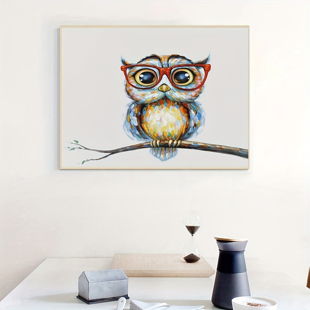 5D DIY Diamond Painting For Adults And Beginners Frameless Owl Diamond  Painting For Living Room Bedroom Decoration 11.81in*15.75in