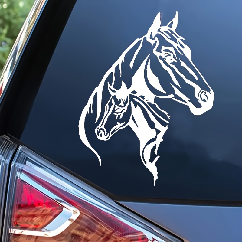 Horse Head Stickers For Bikers Art Car Stickers Car Styling - Temu