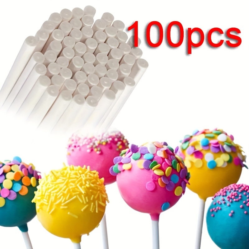 100pcs chocolate candy canes candy Lolly Cake Pops Sticks Lollipops Making  Stick