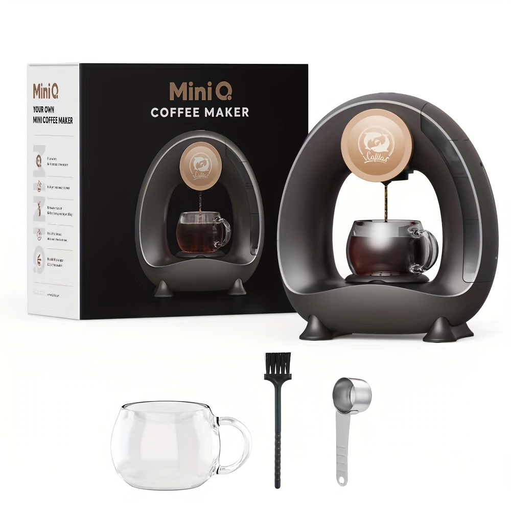 Aiosa 2 in 1 Single Serve K cup Coffee Maker 6-14Oz,With Travel Cup,Mini  Single Coffee Maker Machine,One Button Operation,Auto Shut Off,800W With