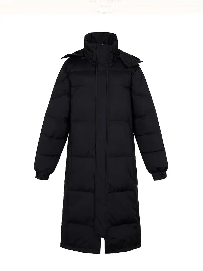 Men's Warm Long Padded Coat Casual Loose Fit alternative - Temu