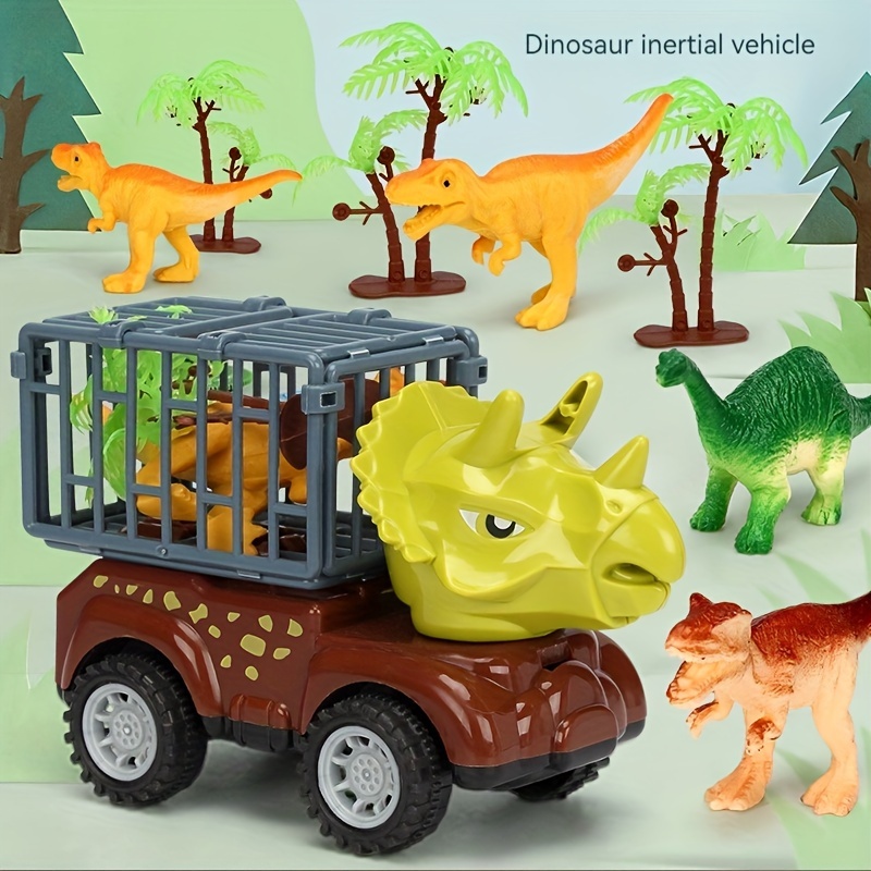 恐竜トラック 恐竜のおもちゃ付き恐竜トラック輸送カーキャリア 