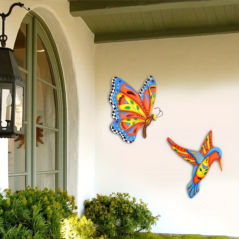 1pc Metallo Farfalla Wall Art Decorazioni per esterni, Farfalle colorate  Scultura da parete Decorazioni da appendere, Cortile di casa Patio  Decorazione del giardino - Temu Italy