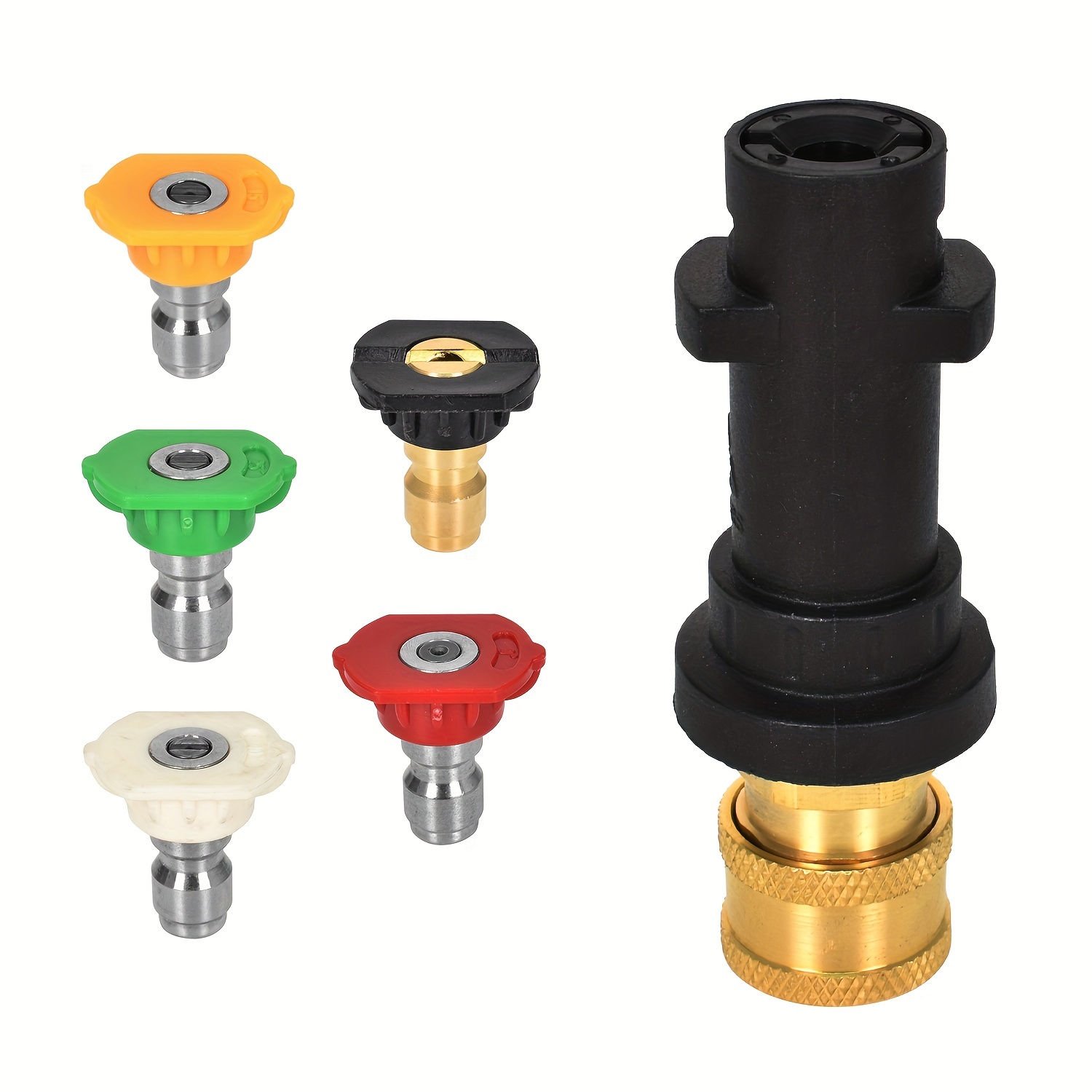 Karcher Pressure Washer Adapter 1/4 Quick Connect 5 Nozzle - Temu Canada