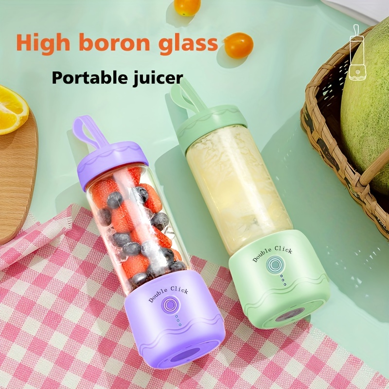 Electric Juicer Wireless Portable Blender, Aug-leaf Blade Usb Rechargeable  Mini Juice Blender Suitable For Juice Shakes And Smoothies, Juicemilk Fruit  And Vegetable Mini Juicing Cups Kitchenware Kitchen Stuff Small Kitchen  Appliance 