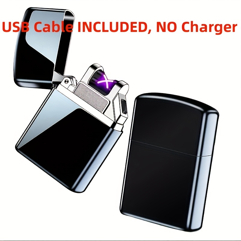 2023 Metal Outdoor Windproof Pulse Dual Arc USB Quick Charge