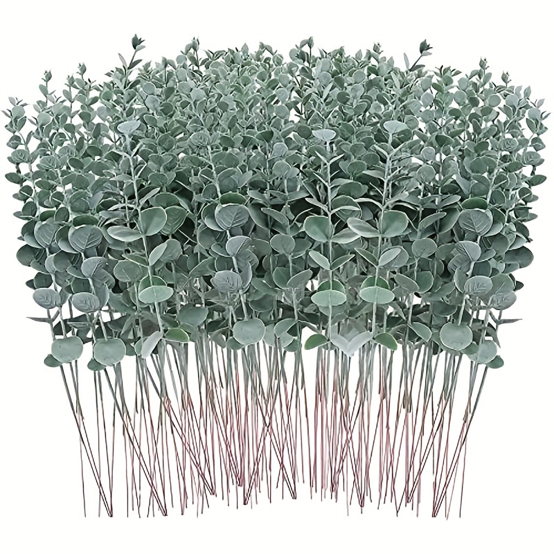 

24pcs, Artificial Eucalyptus Stems And Leaves For Wedding Centerpieces And Farmhouse Decor - Realistic Greenery Branches For Flower Arrangements And Home Decor