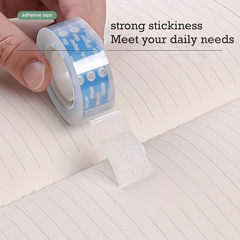 4pcs Transparent Easy Tear Tape Silent Hand Tear Low Noise Tape