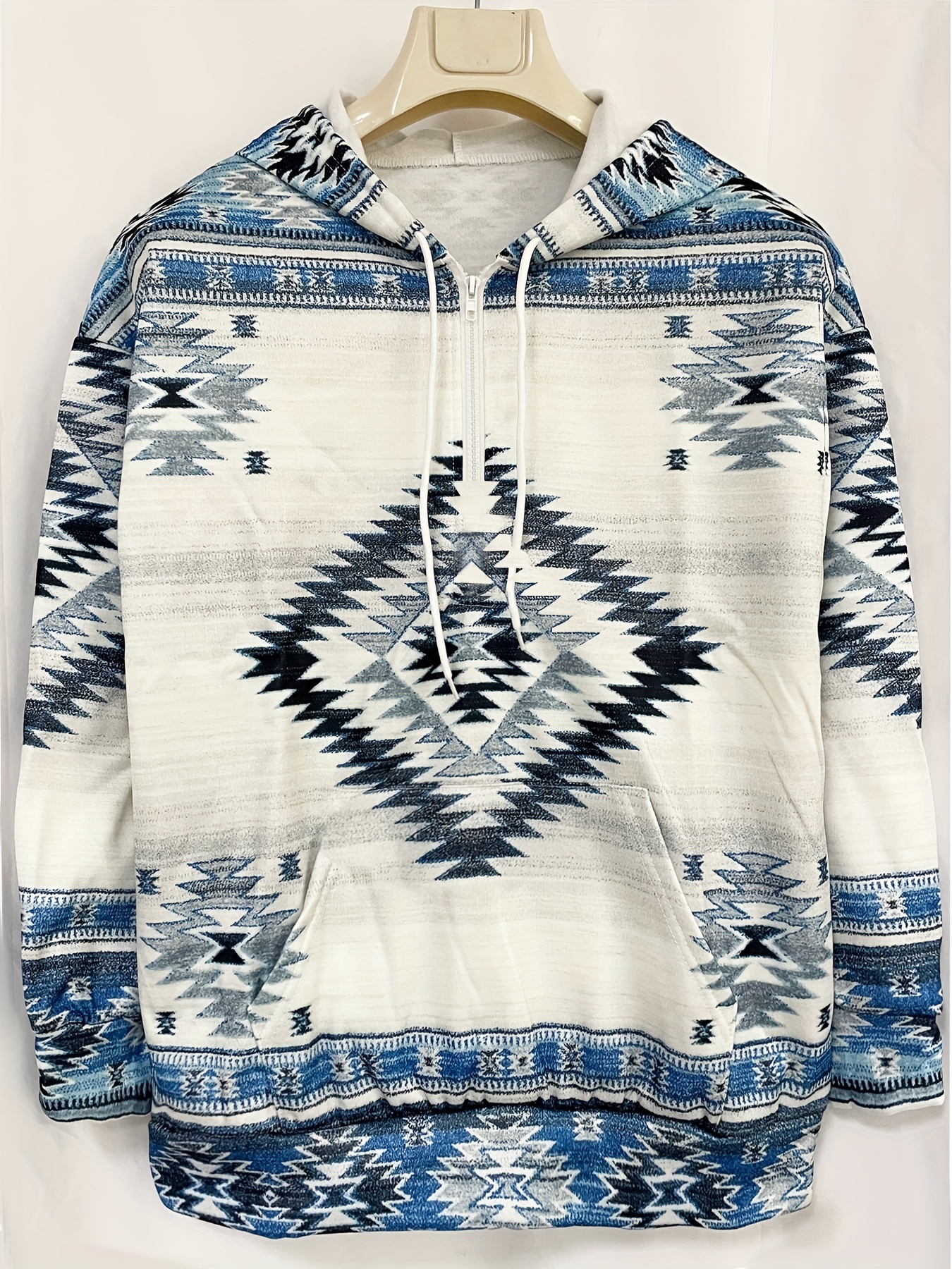 Plus Size Boho Sweatshirt Women's Plus Tribal Feather Print - Temu
