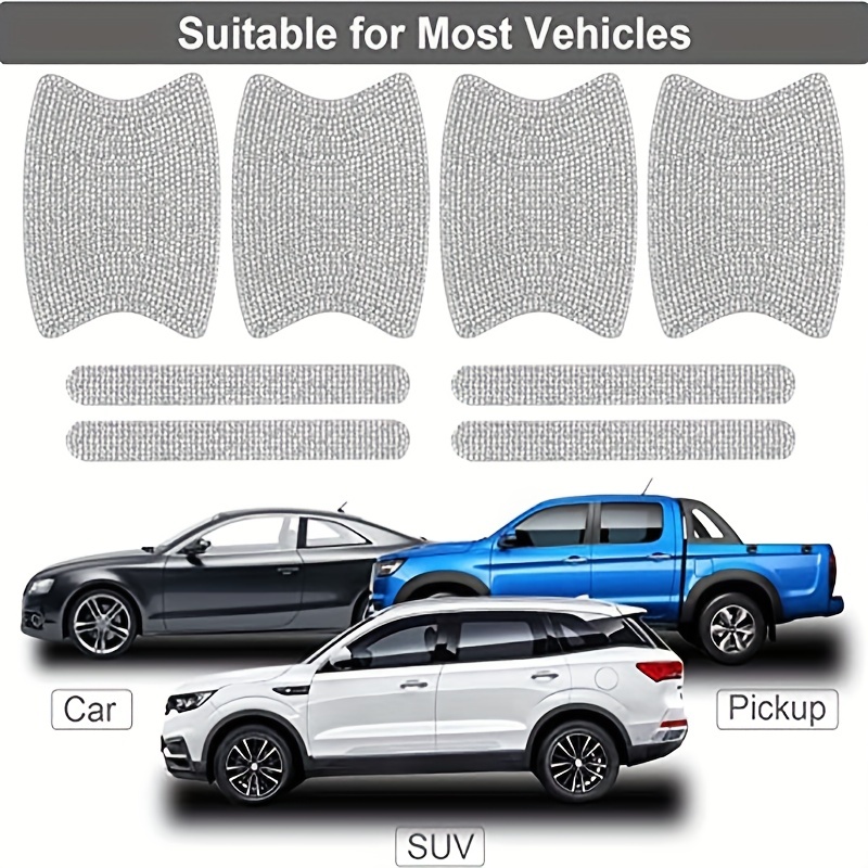 Rhinestone Car Door Handle Scratch Protector Stickers
