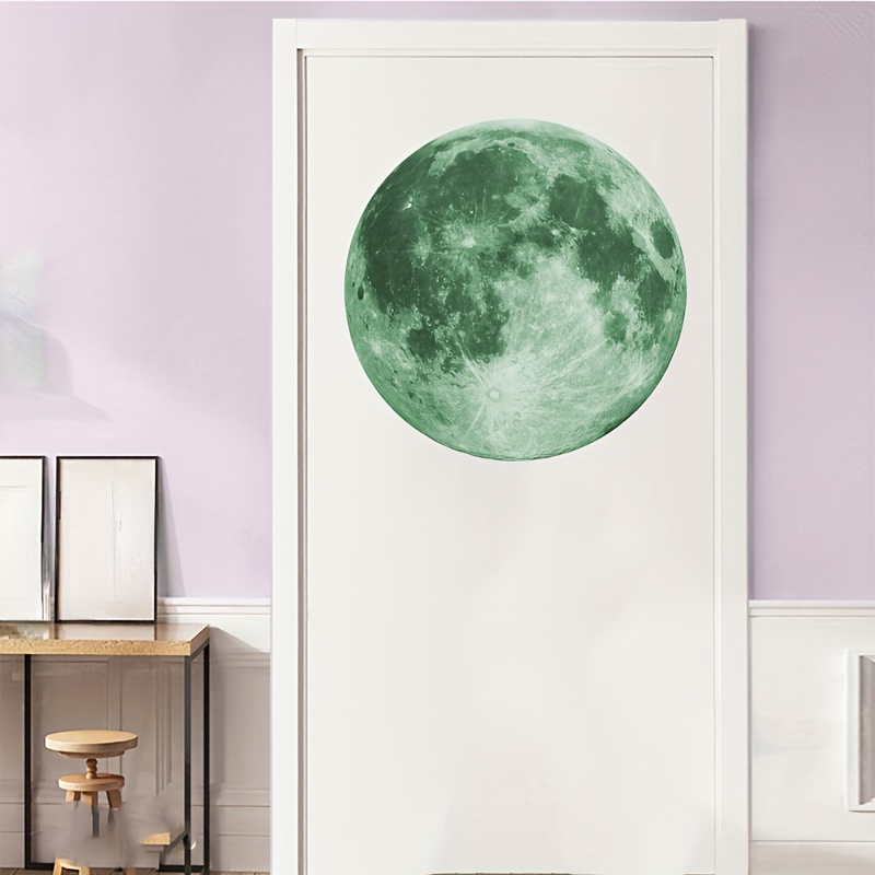 Luminous Wall Sticker 3d Moon Stickers Glow In The Dark Home - Temu