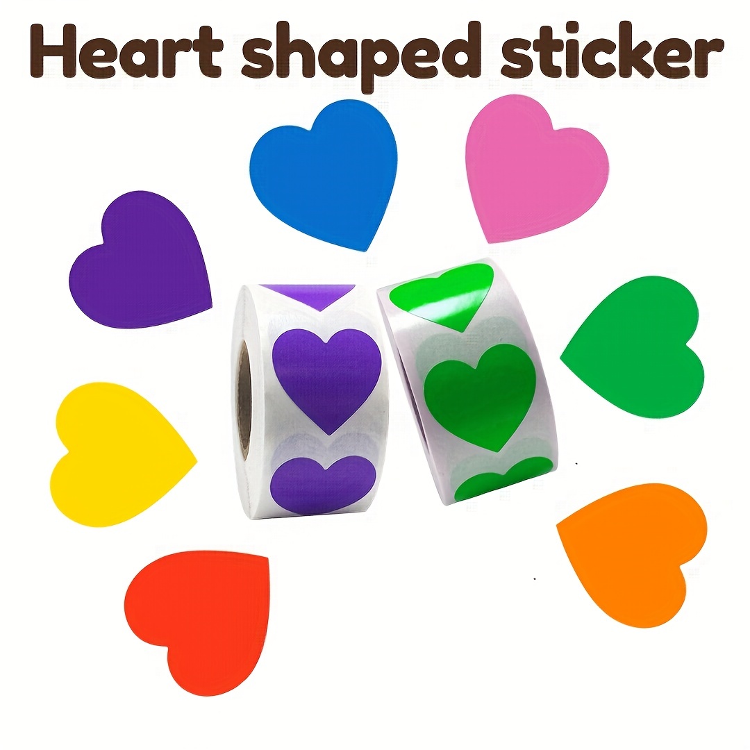 Heart Scratch Off Stickers Labels Heart Shape Scratch Off - Temu