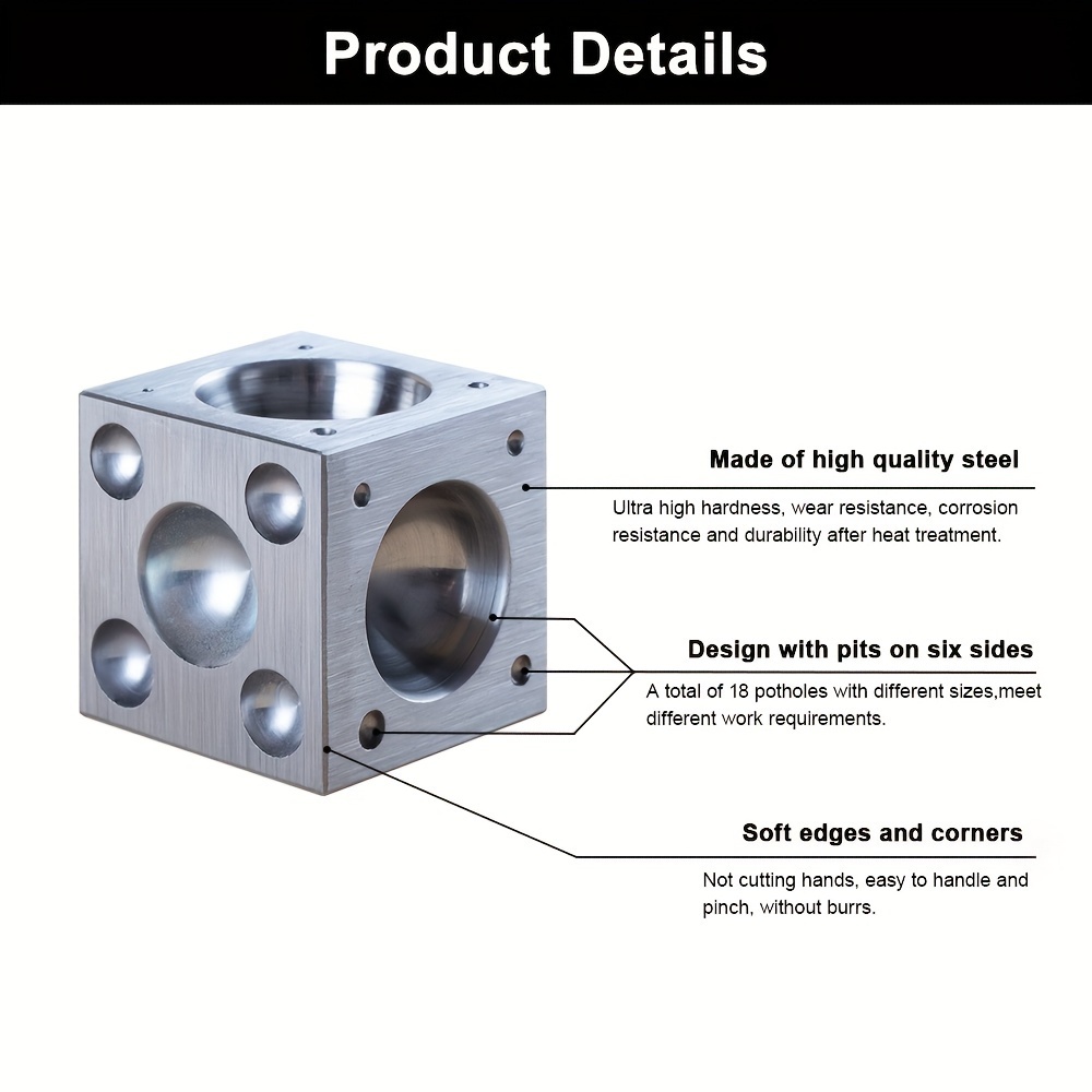 The Hobbyworker Square Drill Block Processing Steel Dome - Temu