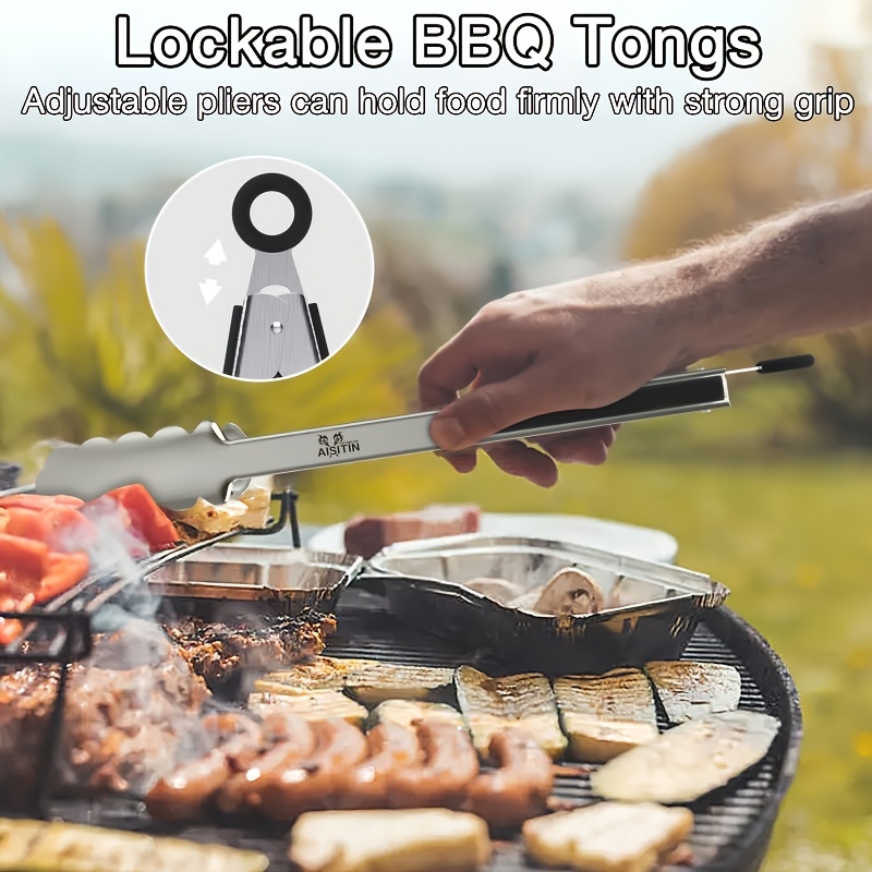 Grill Tongs, Silicone Kitchen Food Tongs Pastry Tong Cooking Kitchen  Utensils Non-stick Bbq Grilling Salad Bread Tools For Party Barbecue - Temu