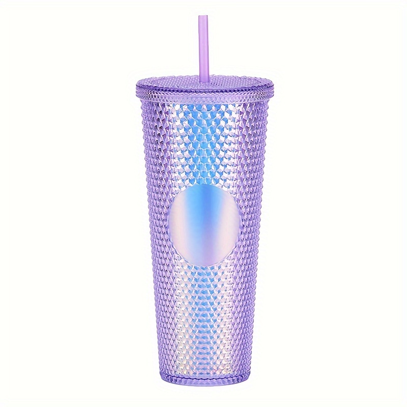 Gradient Purple Starbucks 24oz/710ml Cold Drink Cup Diamond Studded Tumbler  Gift