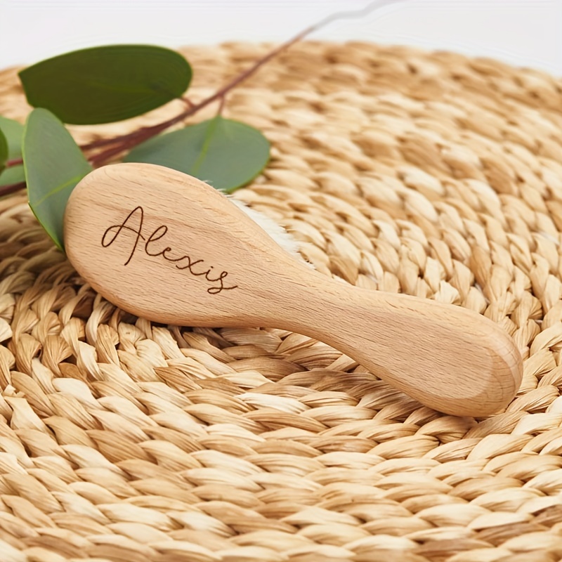 E-shop Individuell Gravierte Baby Haarbürste - Neugeborenen-Erinnerungs-Geschenk für frischgebackene , für Weihnachten, Muttertag, Babypflege, ideal