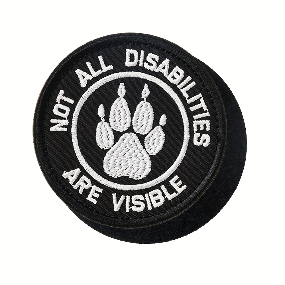 2PCS Set Service Dog Patches Do Not Pet Medical Alert ESA Therapy Not All  Disabilities Are Visible Dog Badge Patches for Dog Vest Harness Backpack  Embroidered Badge Fastener Hook & Loop Emblem